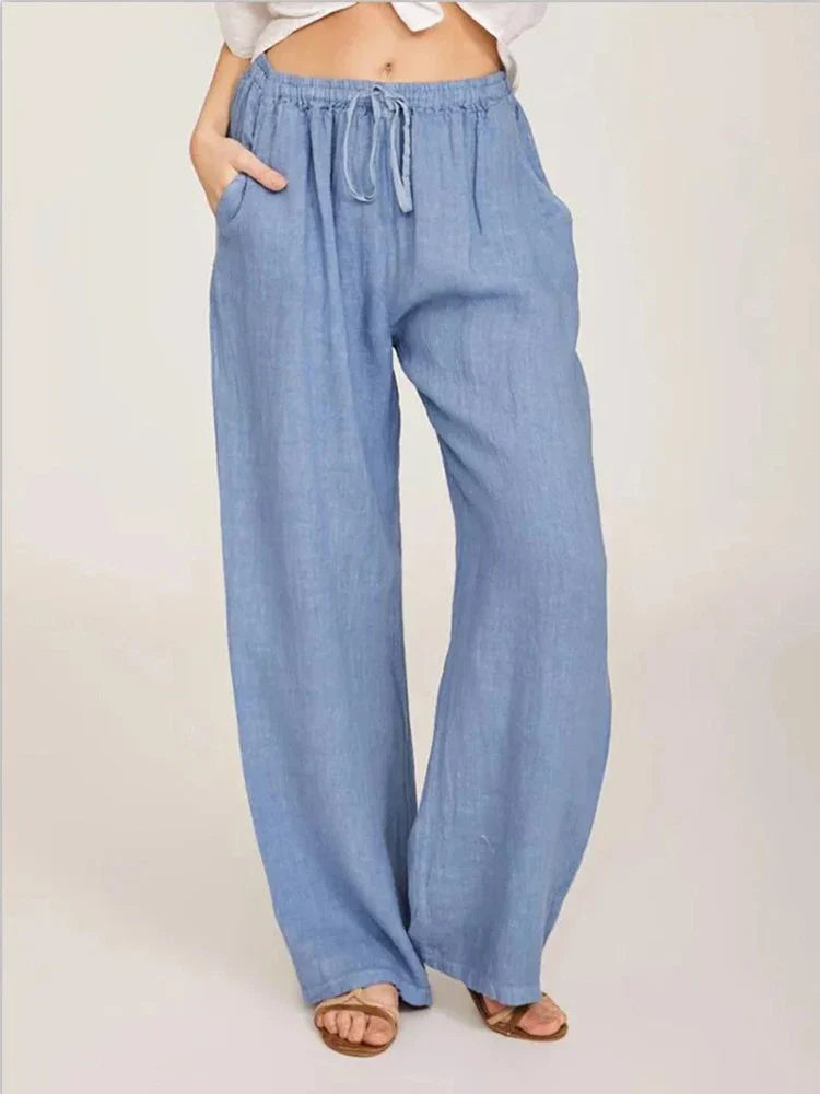 ZomerGlow Katoenen Linnen Broek