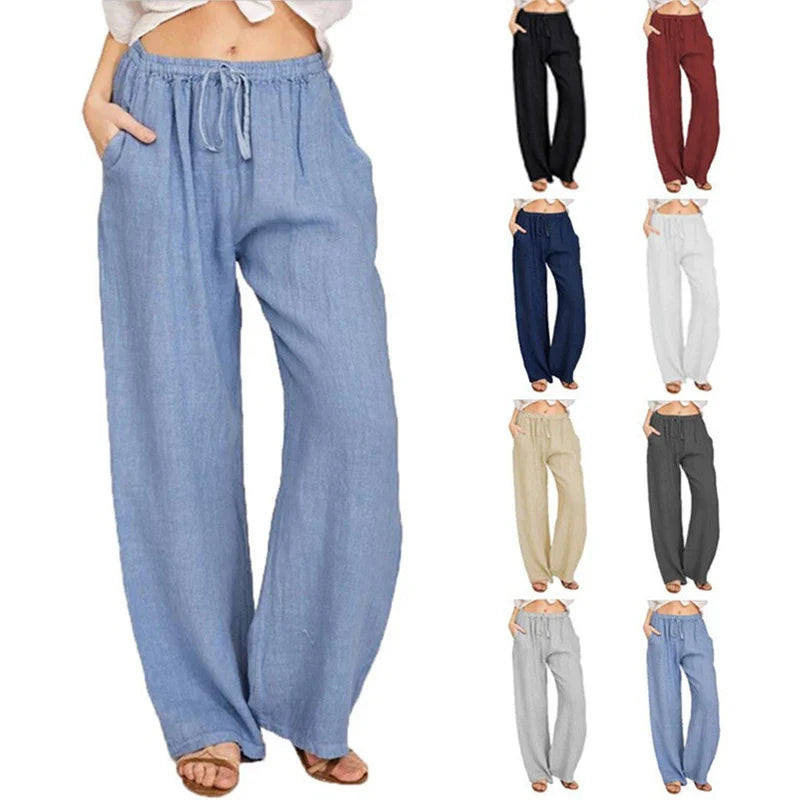 ZomerGlow Katoenen Linnen Broek