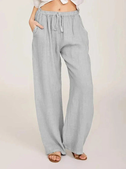 ZomerGlow Katoenen Linnen Broek