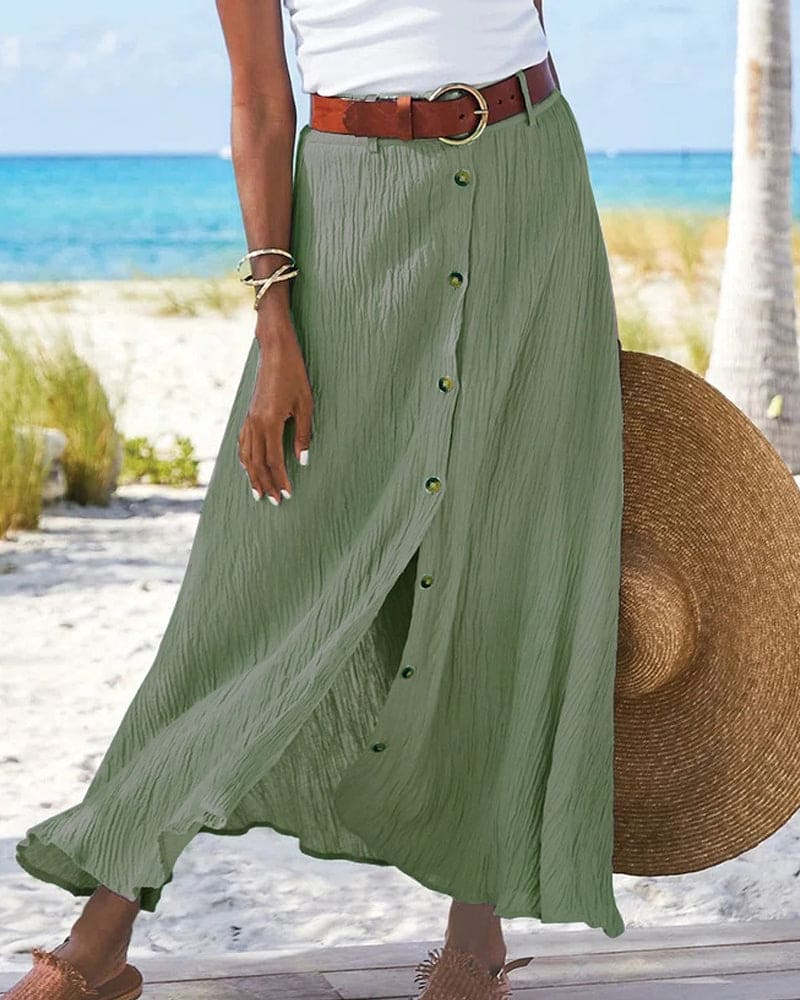 Dames Rok Lange Elegante Jurk Rok Zwart - Mode Vibes