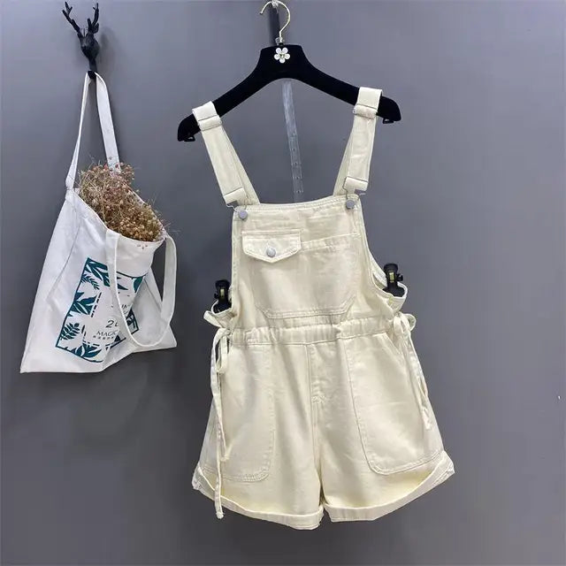 Dames Romper Overall Zwart Lose Fit - Mode Vibes