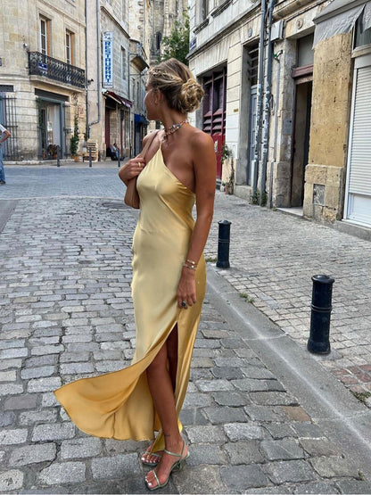 Dames Maxi Zomerjurk Open Rug Design Florence - Mode Vibes