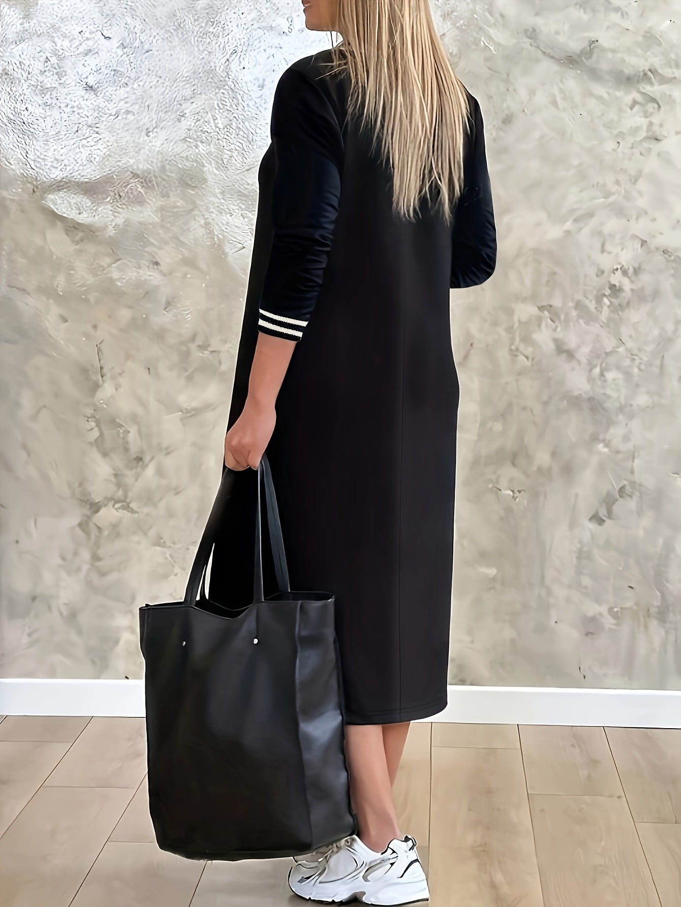 Dames Midi zomerjurk met V hals - Divine