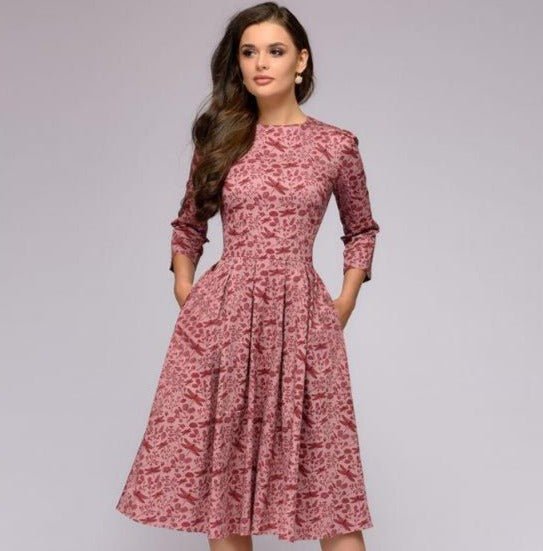 Dames Mini zomerjurk met bloemenprint - Olivia