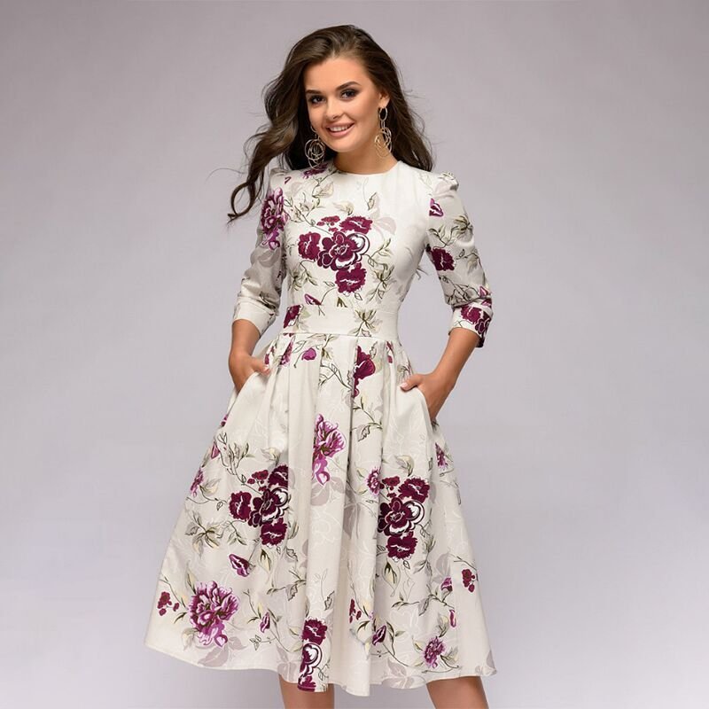 Dames Zomerjurk Bloemenprint Mini Jurk - Mode Vibes