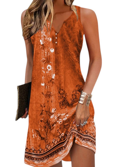 Dames Mouwloze Mini Zomerjurk - Cindy