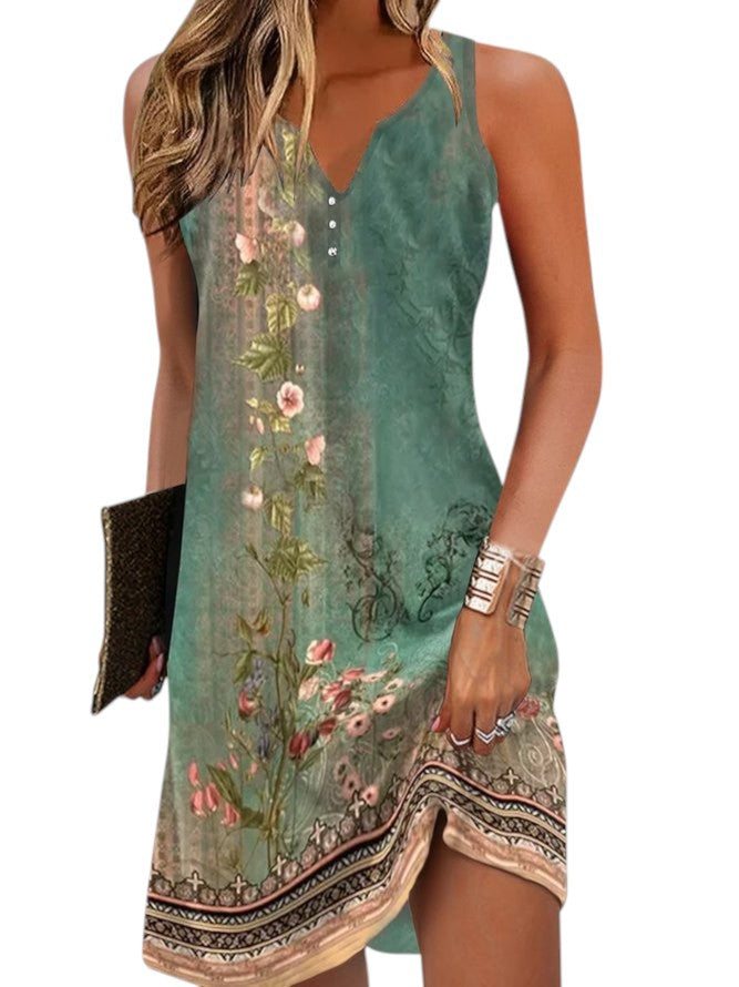 Dames Zomerjurk Mouwloos Mini Jurk voor Vrouw - Mode Vibes