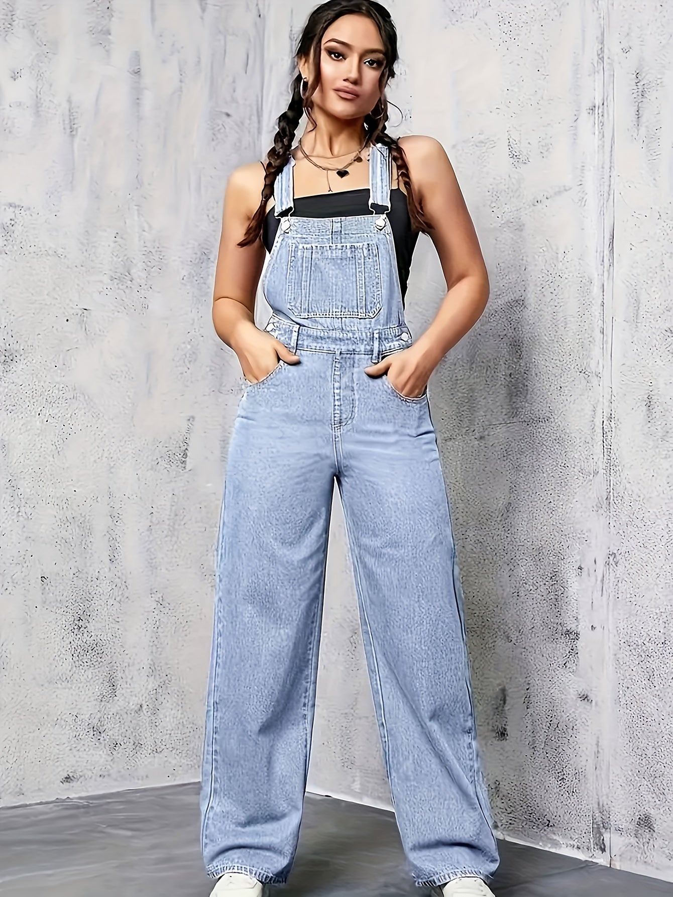 Dames Spijkeroverall Mouwloos Elegante Look - Mode Vibes