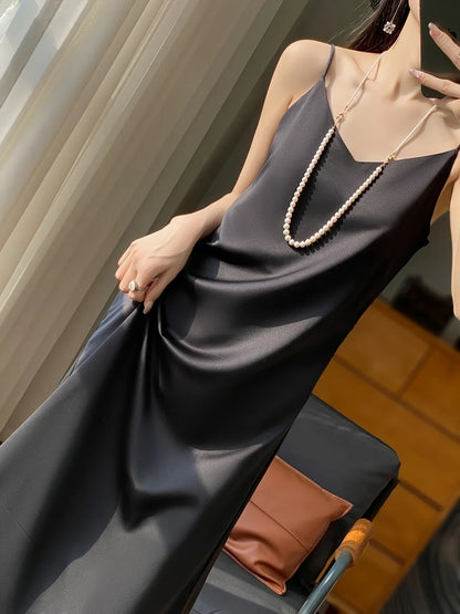 Dames Zomerjurk Maxi Mouwloos Vloeiend Jurk Amara - Mode Vibes