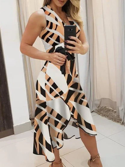 GlamourGloed Elegante Mouwloze Jurk voor Dames