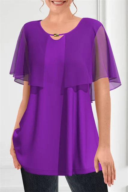 Chique Zomertop in Royal Blauw