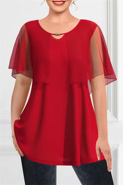 Chique Zomertop in Royal Blauw