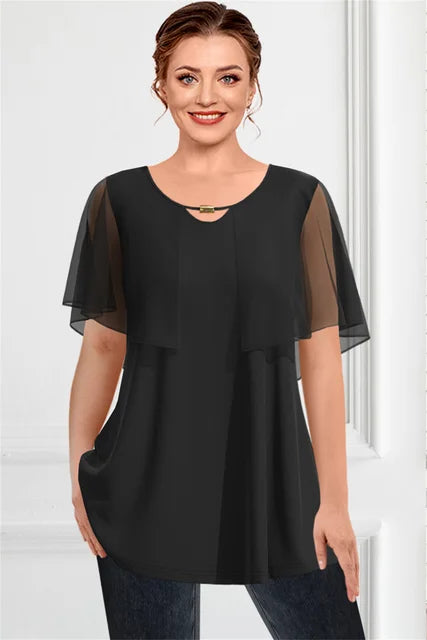 Chique Zomertop in Royal Blauw