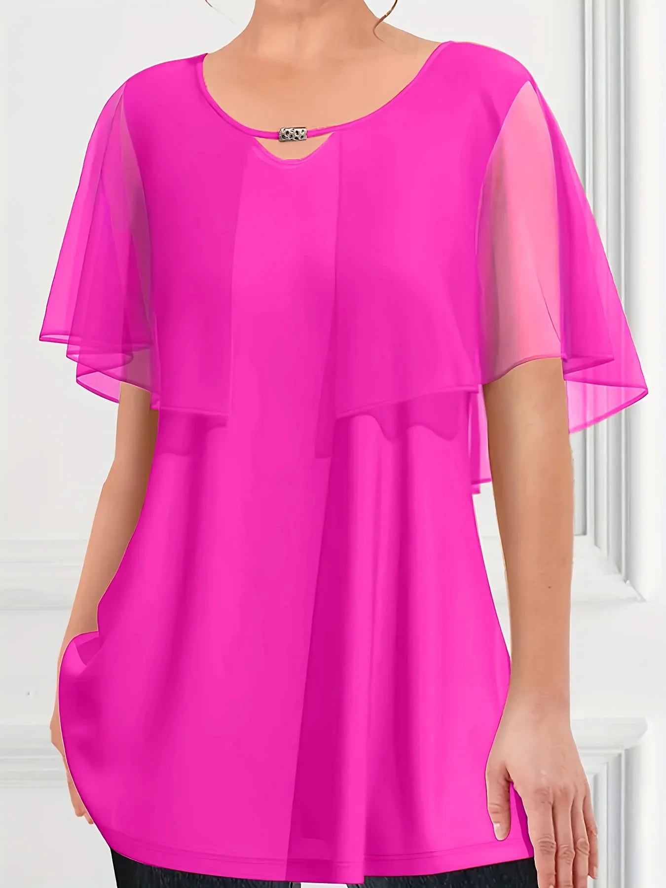 Chique Zomertop in Royal Blauw