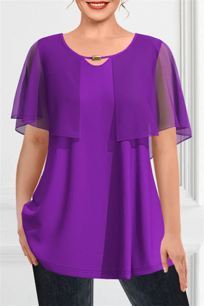Chique Zomertop in Royal Blauw
