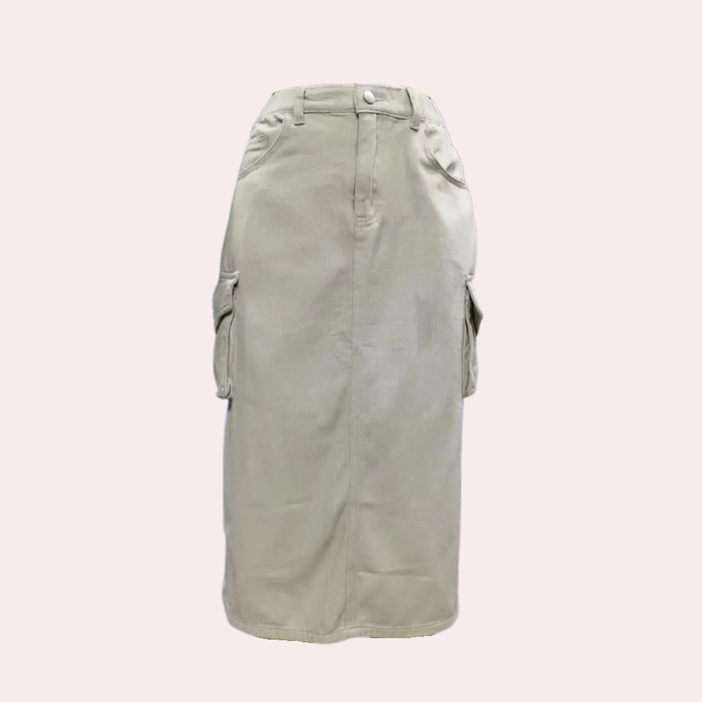 Dames Cargo Rok Retro Stijl Zwart - Emma - Mode Vibes