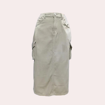 Dames Cargo Rok Retro Stijl Zwart - Emma - Mode Vibes