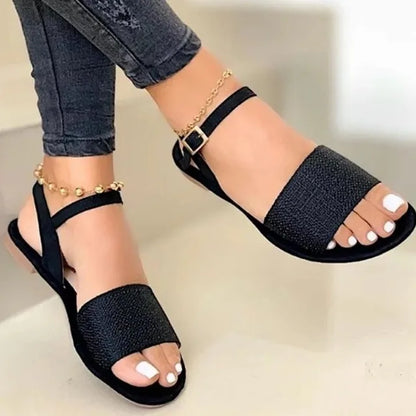 GlamourStep Dames Sandalen 2024 van Hoge Kwaliteit met Eén Woord Gesp