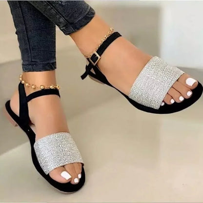 GlamourStep Dames Sandalen 2024 van Hoge Kwaliteit met Eén Woord Gesp