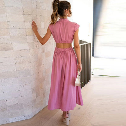 Dames Stijlvolle Hals Sexy Maxi Zomerjurk - Annabeth