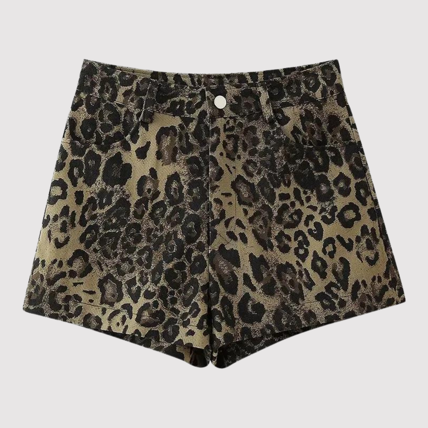 Dames Leopardprint Shorts Stretch Stof Zomer - Mode Vibes