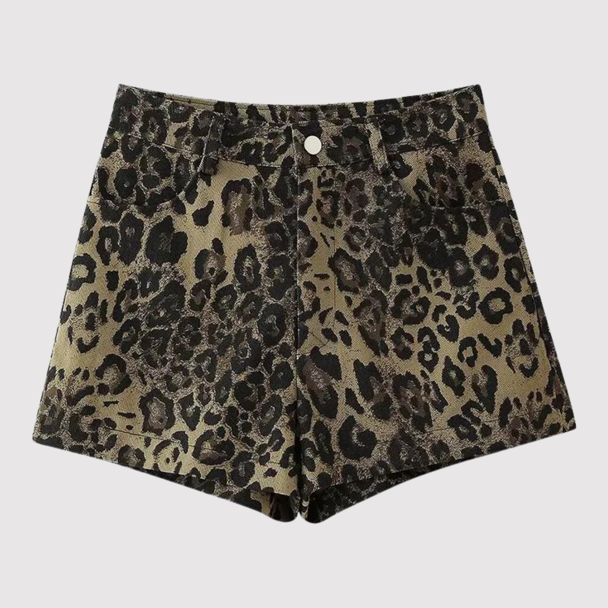 Dames Leopardprint Shorts Stretch Stof Zomer - Mode Vibes