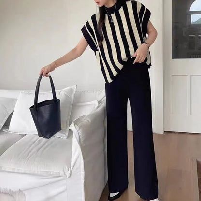 Eleganza Striped Pullover Set