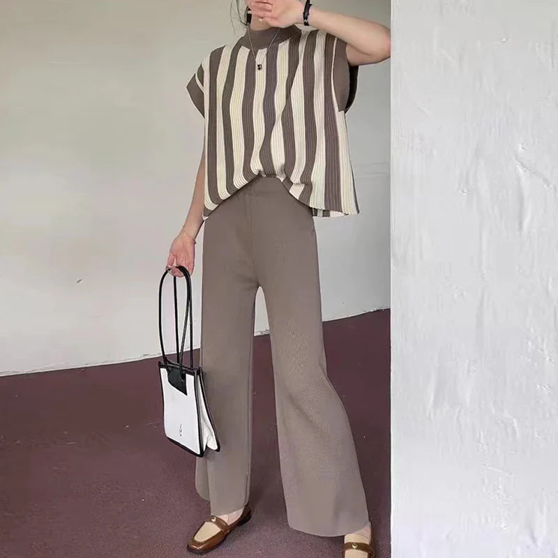 Eleganza Striped Pullover Set