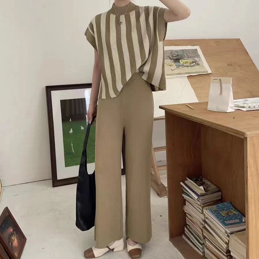 Eleganza Striped Pullover Set