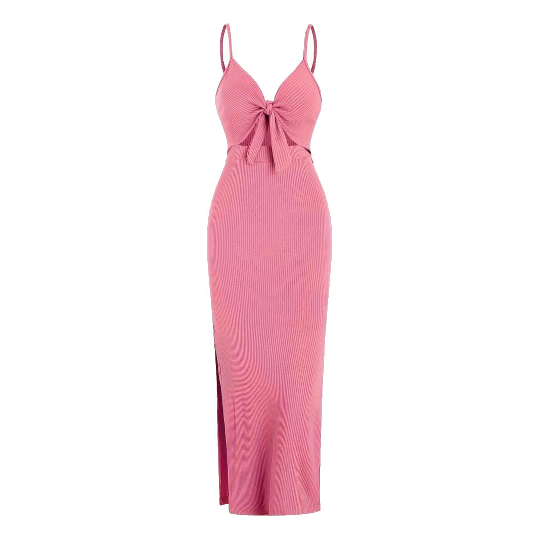 Dames V hals Maxi zomerjurk - Alyssa
