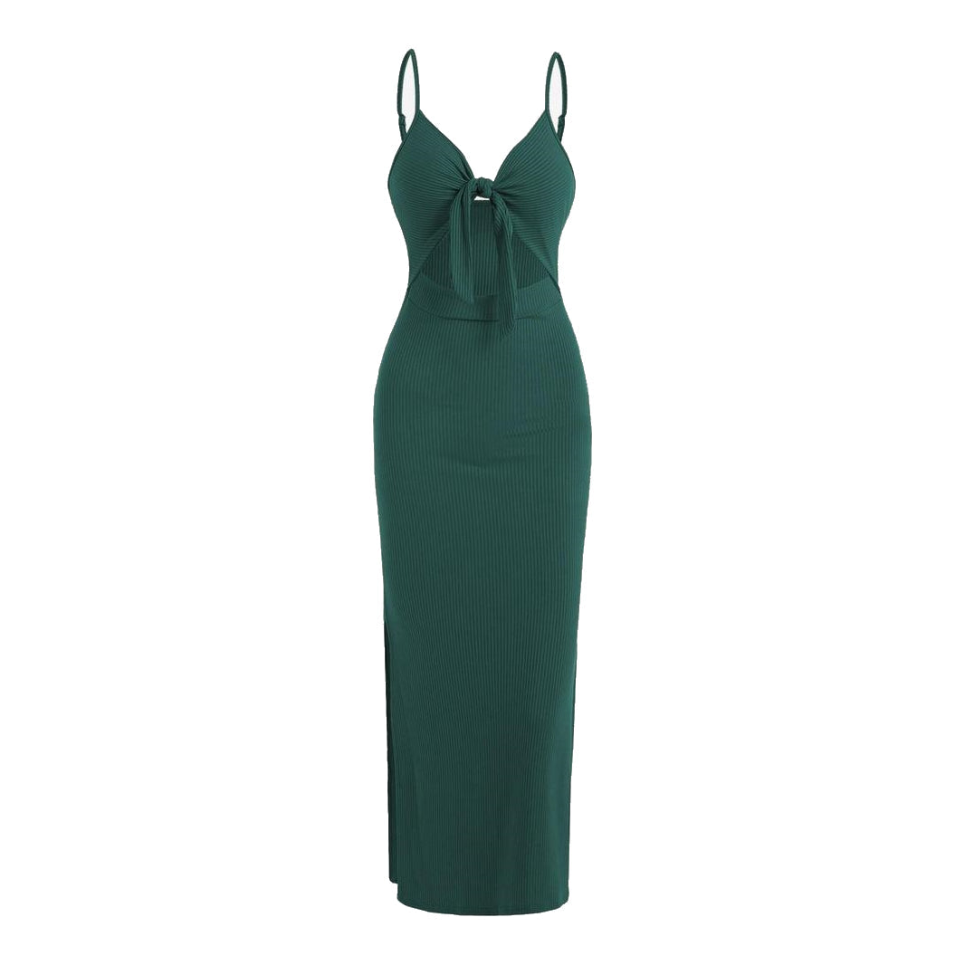 Dames V hals Maxi zomerjurk - Alyssa