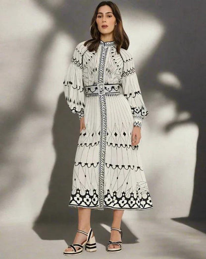 Dames Vlinderprint Maxi Zomerjurk - Anartia