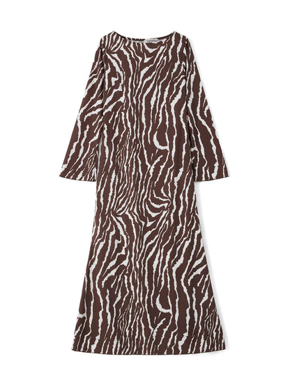 Jouw Levenstijl Zebra Print Lange Jurk