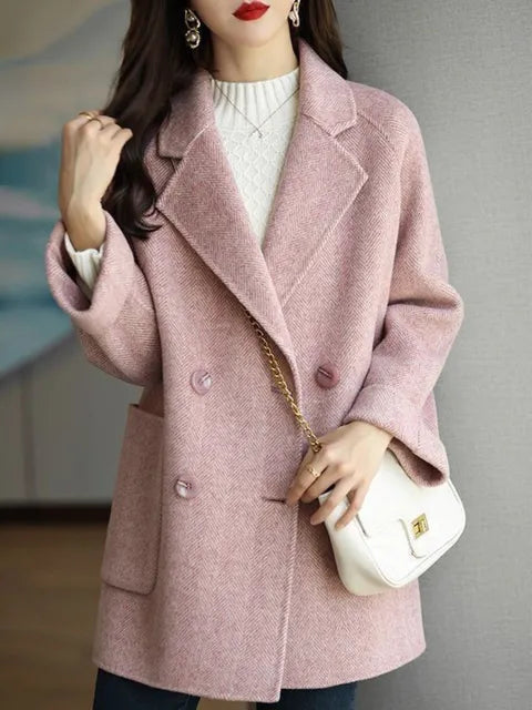 Dames Winterjas Wol Warm en Waterdicht