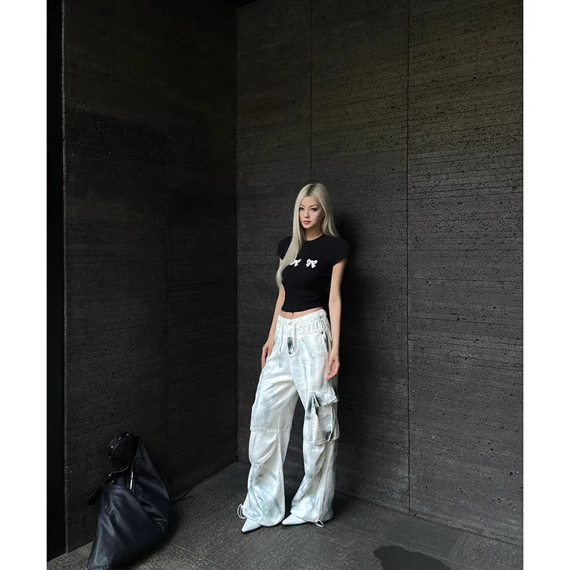 Witte Cargo Jeans Dames