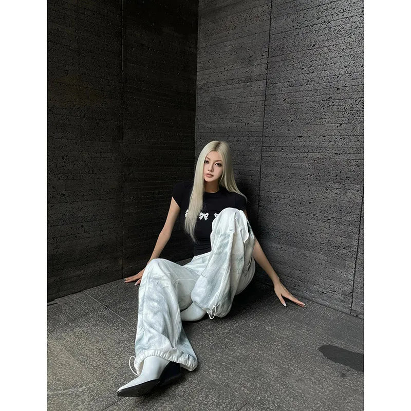 Witte Cargo Jeans Dames