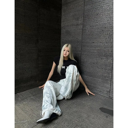 Witte Cargo Jeans Dames