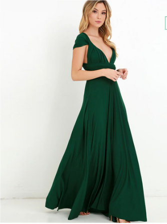 Dames Wrap Around Maxi Jurk voor Bruiloft - Fiete