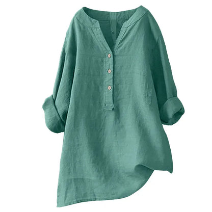 Zomerse Oversized Blouse met Vintage Flair