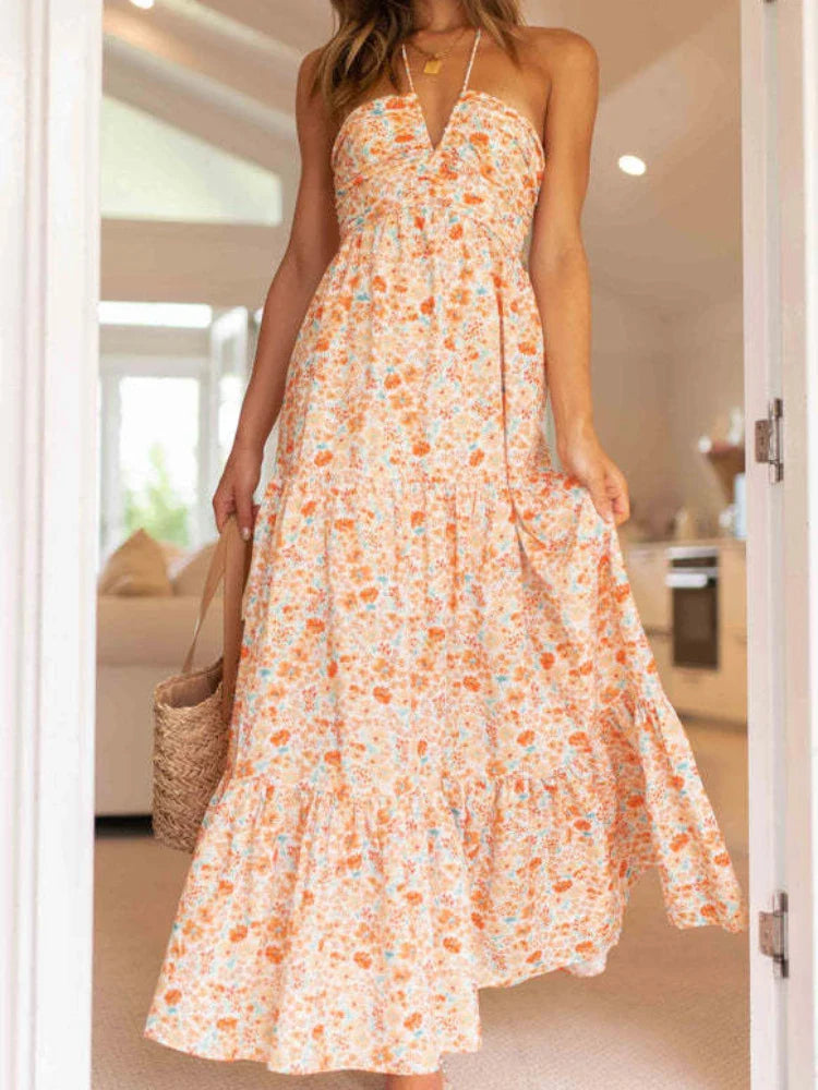 Zomerse Pracht Boho Halterjurk