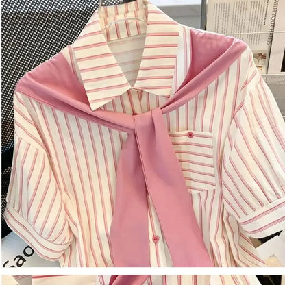 Zomerse Gestreepte Blouse van Fashionista Flair