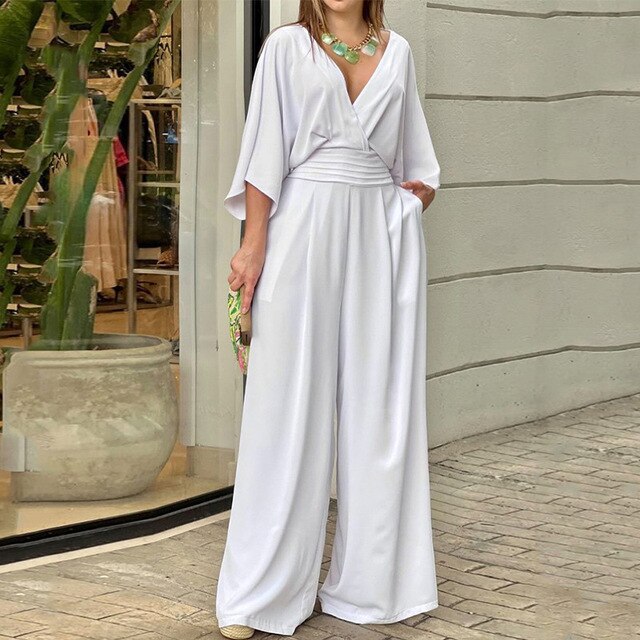 Elegante Jumpsuit voor Vrouw Zwart Gala Avondjurk - Mode Vibes