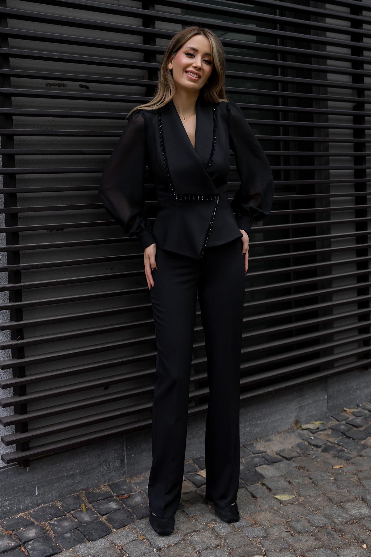 Dames Jumpsuit Zwart Elegante Avondkleding - Mode Vibes
