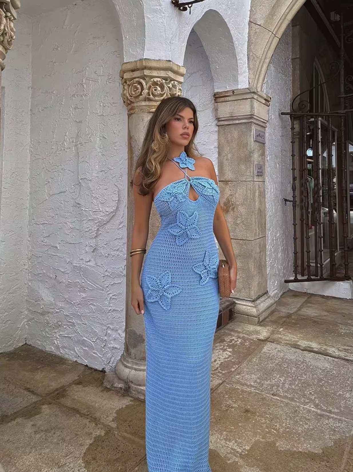 Dames Strandjurk Gehaakt Maxi Zomerjurk Lauri - Mode Vibes