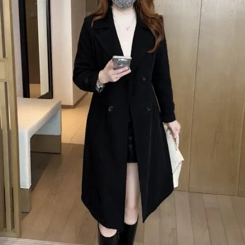 Dames Trenchcoat Waterdicht en Warme Elegantie - Mode Vibes