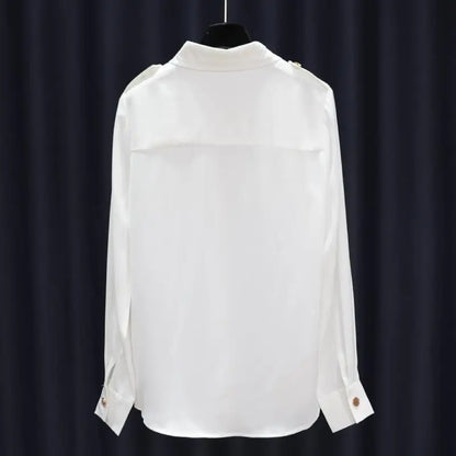 ModeFusion Effen Kleur Patchwork Blouse