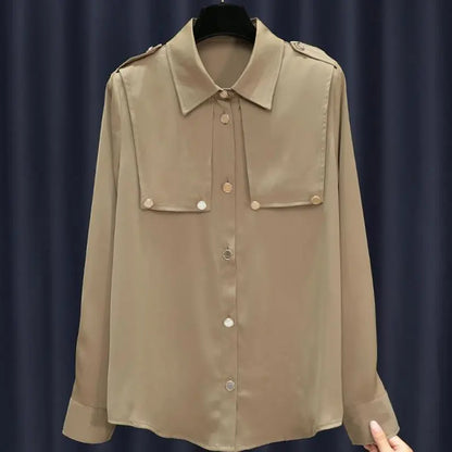 ModeFusion Effen Kleur Patchwork Blouse