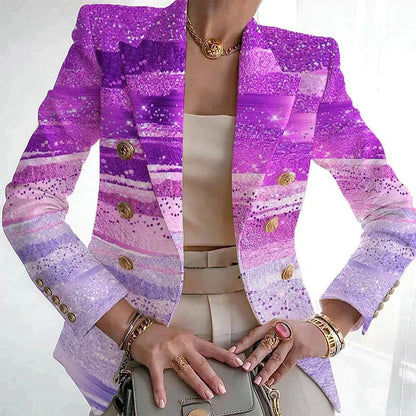 Chique Blazer met Unieke Print