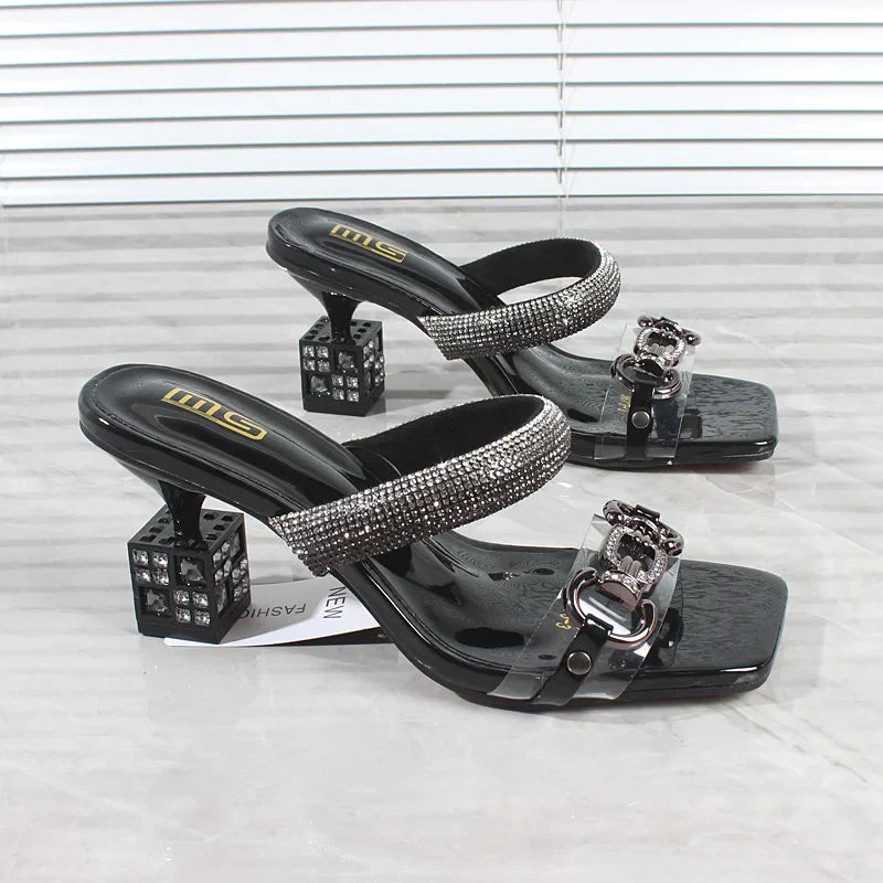Elegancia Moda kristallen gesp sandalen