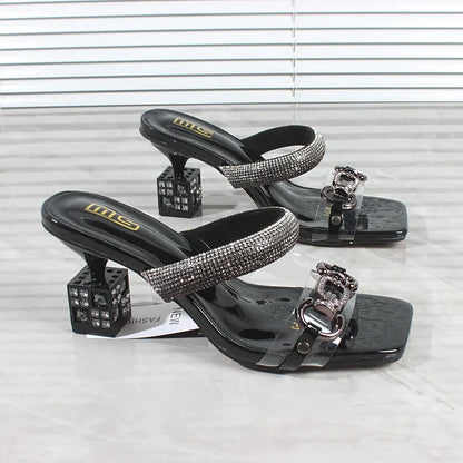Elegancia Moda kristallen gesp sandalen